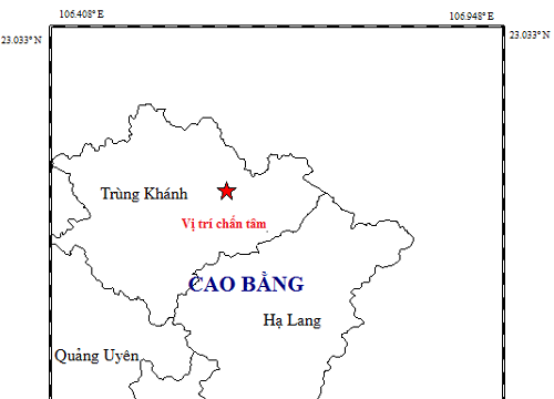 Động đất ở Cao Bằng gây rung lắc mạnh ở Hà Nội 